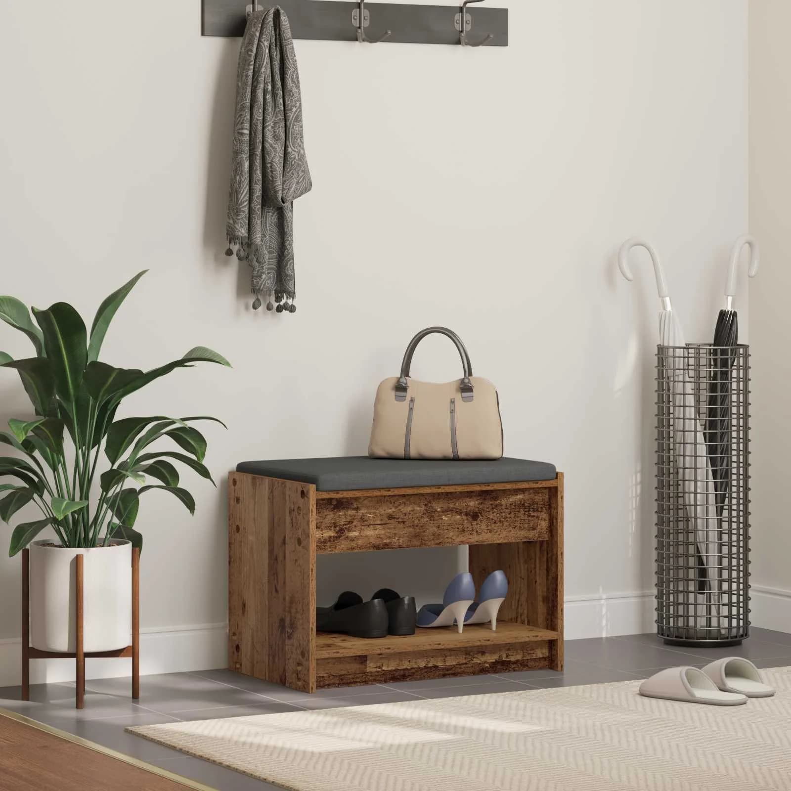 Haldna klop Star les 63 x 38 x 45 cm Oblikovan Les in Tkanina
