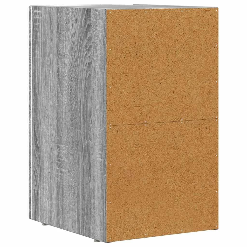 Nočna omarica ELST 2 kos Siva Sonoma 29,5 x 33,5 x 50 cm - slika 8