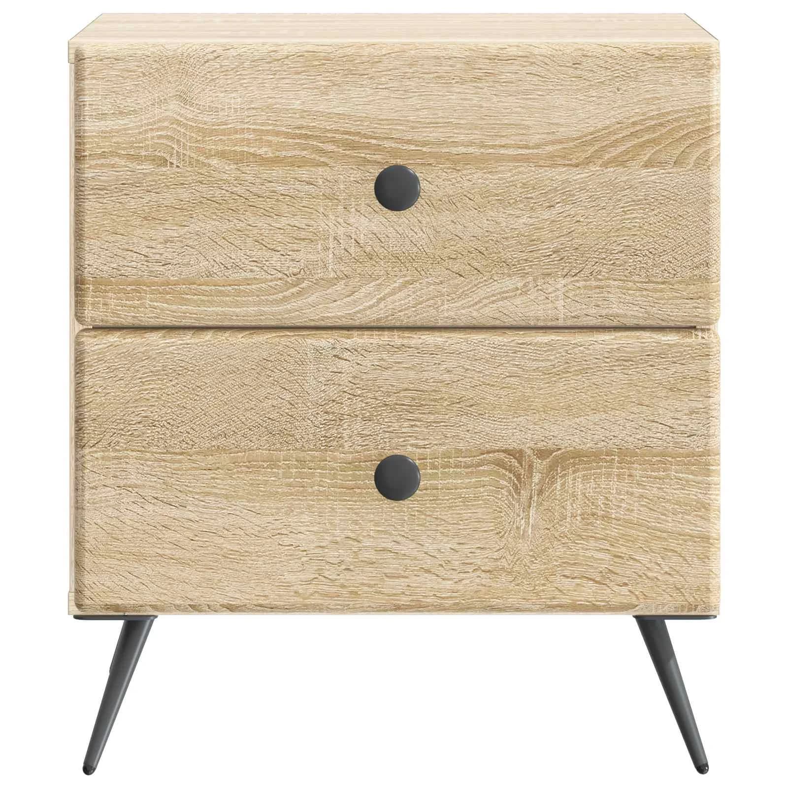 Nočna omarica Sonoma hrast 43 x 34,5 x 47,5 cm Inženirski les - slika 5