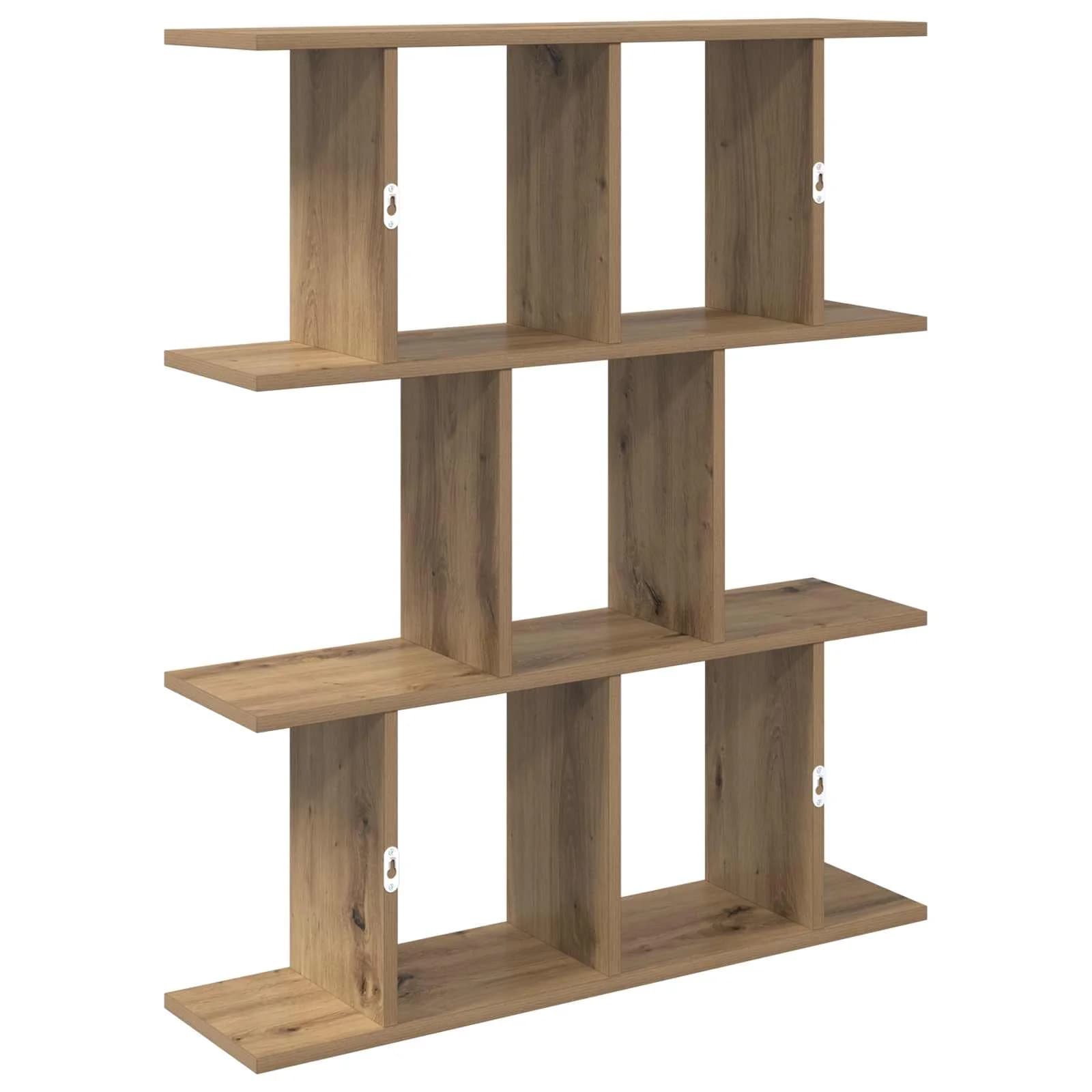 Stenska polica Artisan hrast 102 x 20 x 96 cm Inženirski les - slika 6