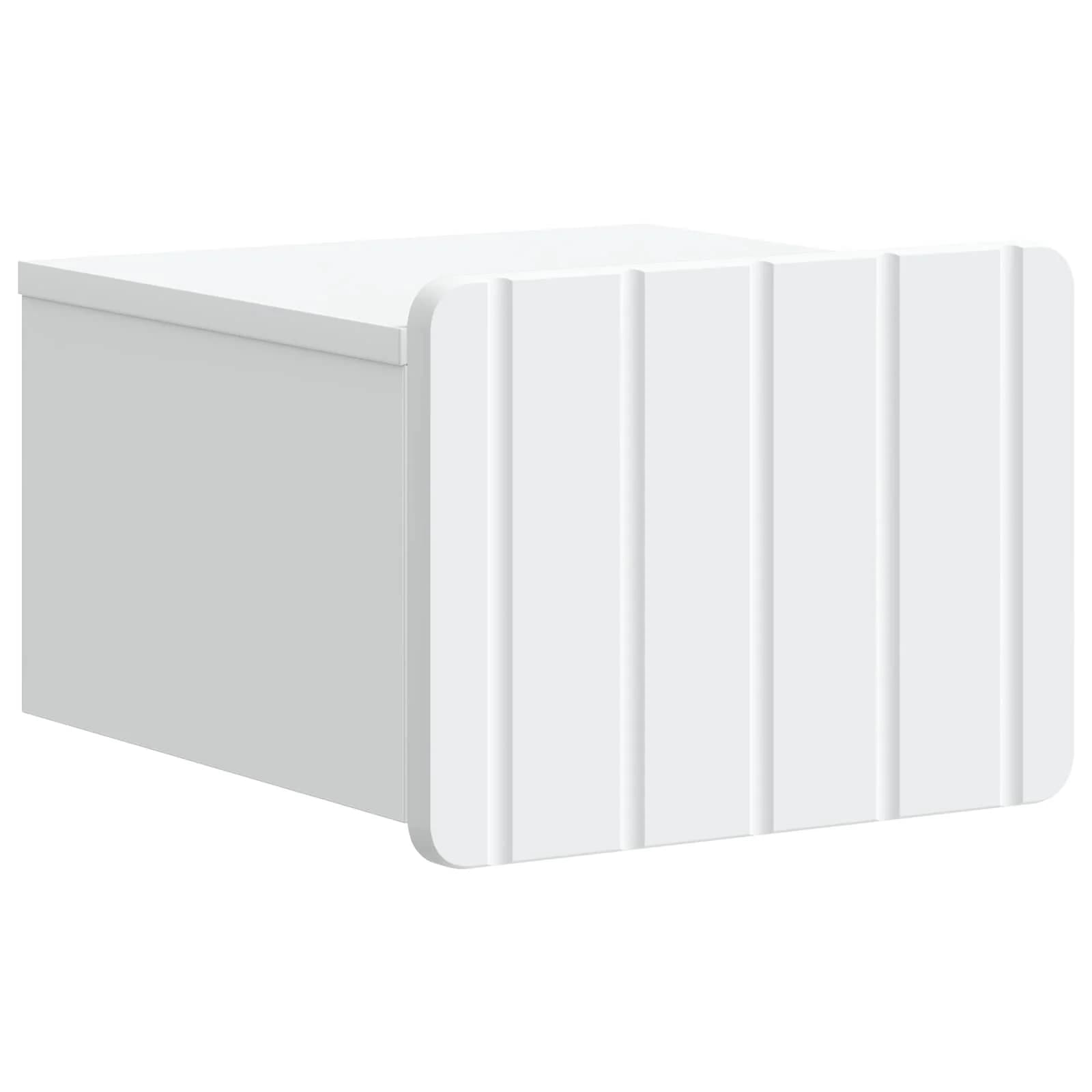 Stenski nočni omarici 2 kos Bela 33 x 34,5 x 24 cm - slika 5