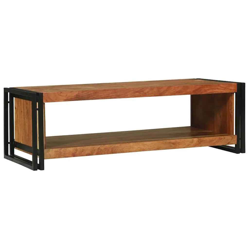 Klubska miza Rjava 120 x 50 x 38 cm Masiven les akacije - slika 6