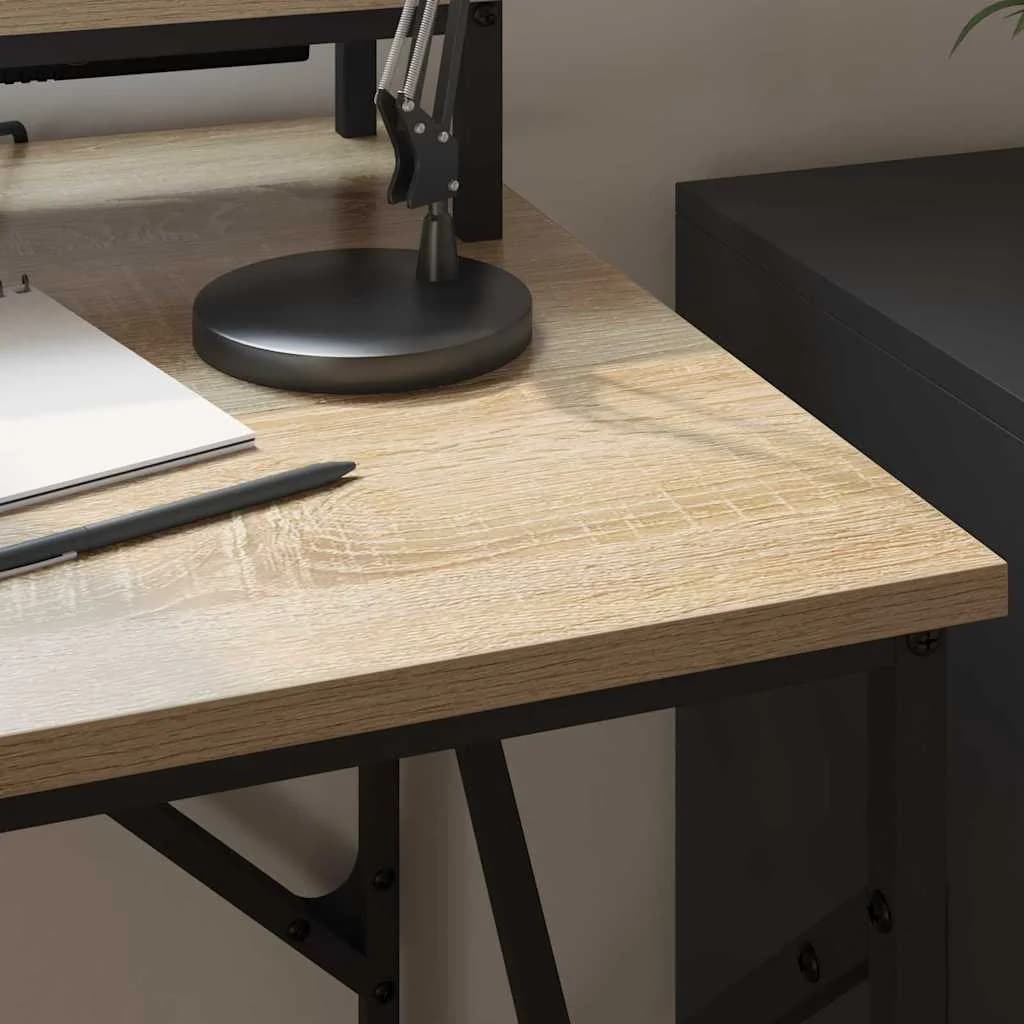 Miza Sonoma hrast Inženirski les 100 x 50 x 86,5 cm - slika 6