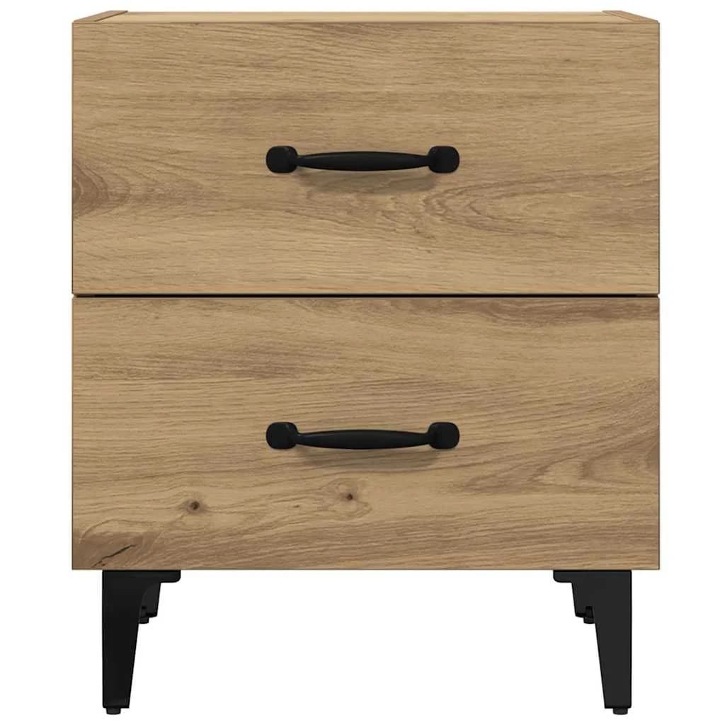 Posteljna omarica Umetni hrast 40 x 35 x 47,5 cm Inženirski les - slika 6