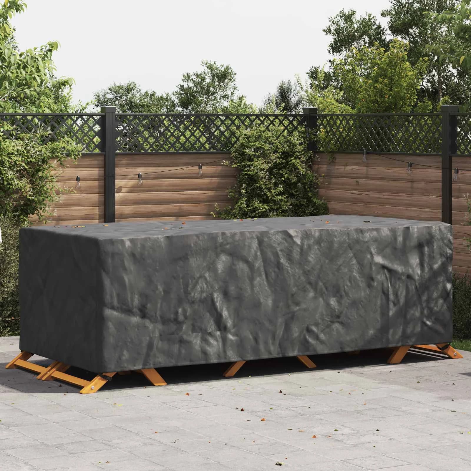 Prevleka za pohištvo Enobarvno Črna 300 x 110 x 70 cm 210D