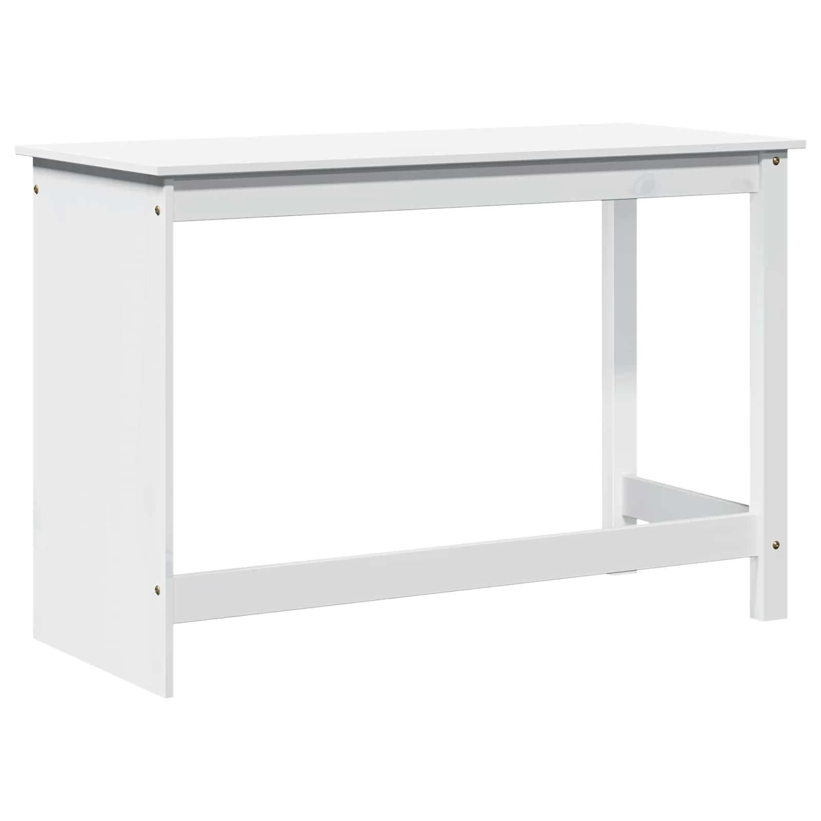 Miza Bela 112 x 50 x 75 cm Masivno borovo les - slika 6
