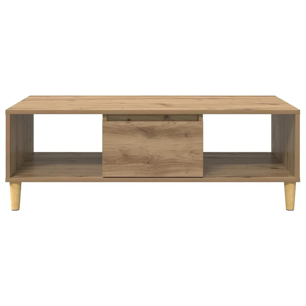 Klubska miza Umetni hrast 102 x 55 x 35 cm Inženirski les - slika 6