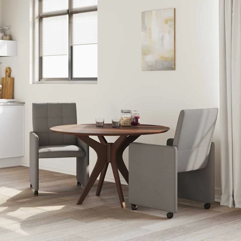 Jedilni stoli s kolesi 2 kos blago Taupe 58 x 65 x 94 cm - slika 3