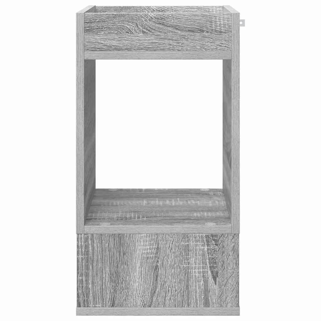 Stranska miza Siva Sonoma 30 x 30 x 56 cm Inženirski les - slika 5