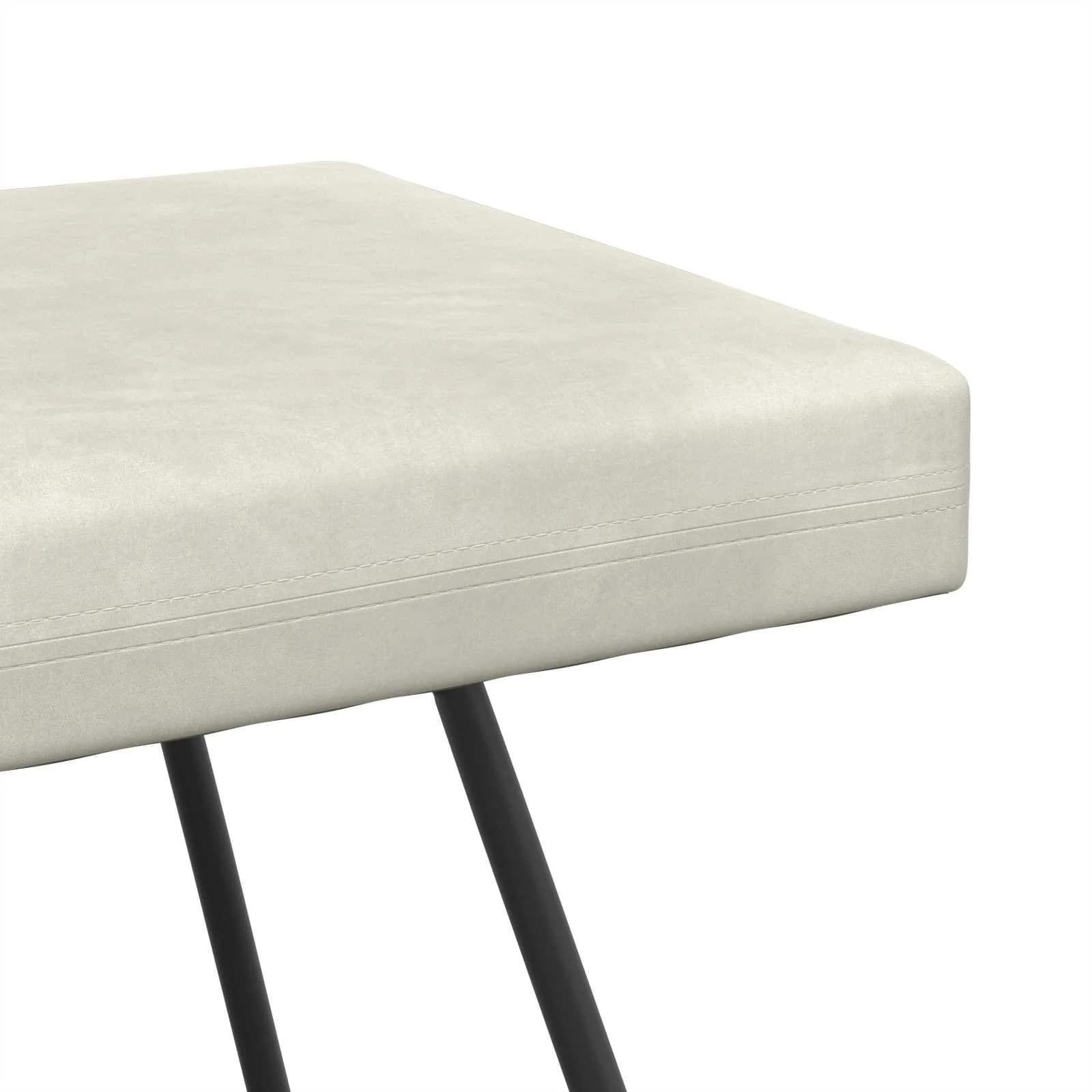 klop Krem 80 x 40 x 45 cm Žamet - slika 6