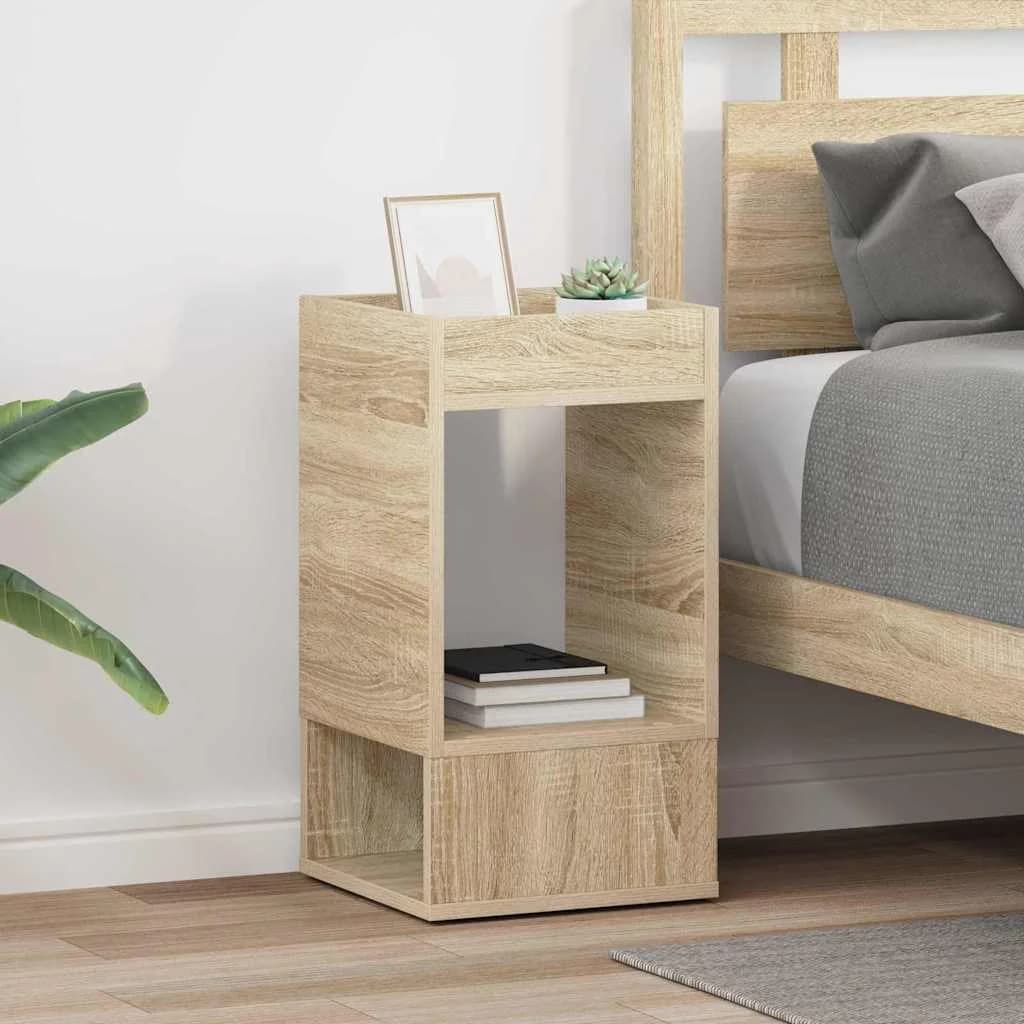 Stranska miza 2 kos Sonoma hrast 30 x 30 x 56 cm Inženirski les