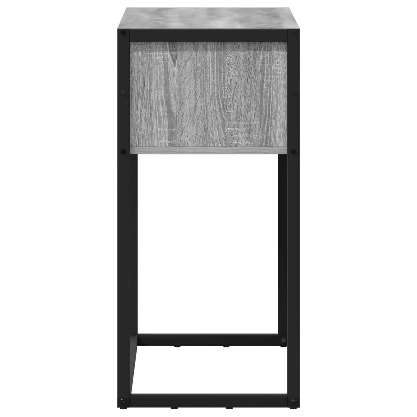 Stranska miza Siva Sonoma 100 x 36 x 75 cm Inženirski les - slika 6