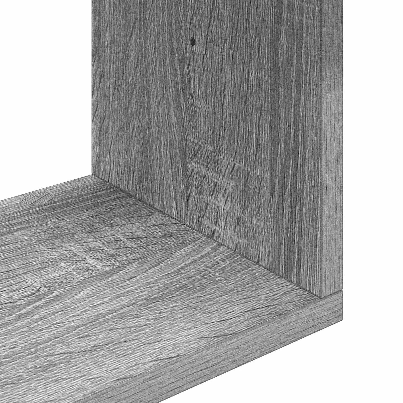 Stenska polica Montaža za steno Siva Sonoma 95 x 20 x 69,5 cm - slika 7