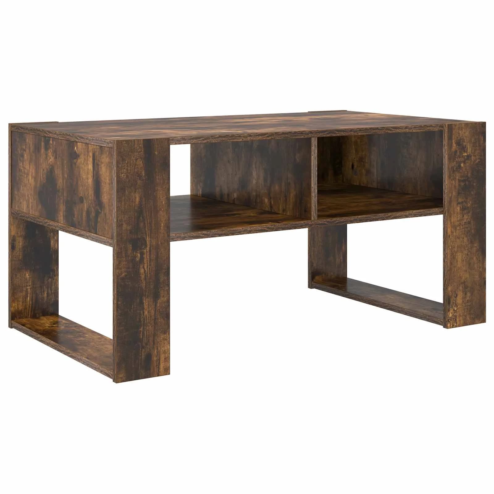 Klubska miza Dimljeni oreh 92 x 53 x 45 cm Inženirski les - slika 7