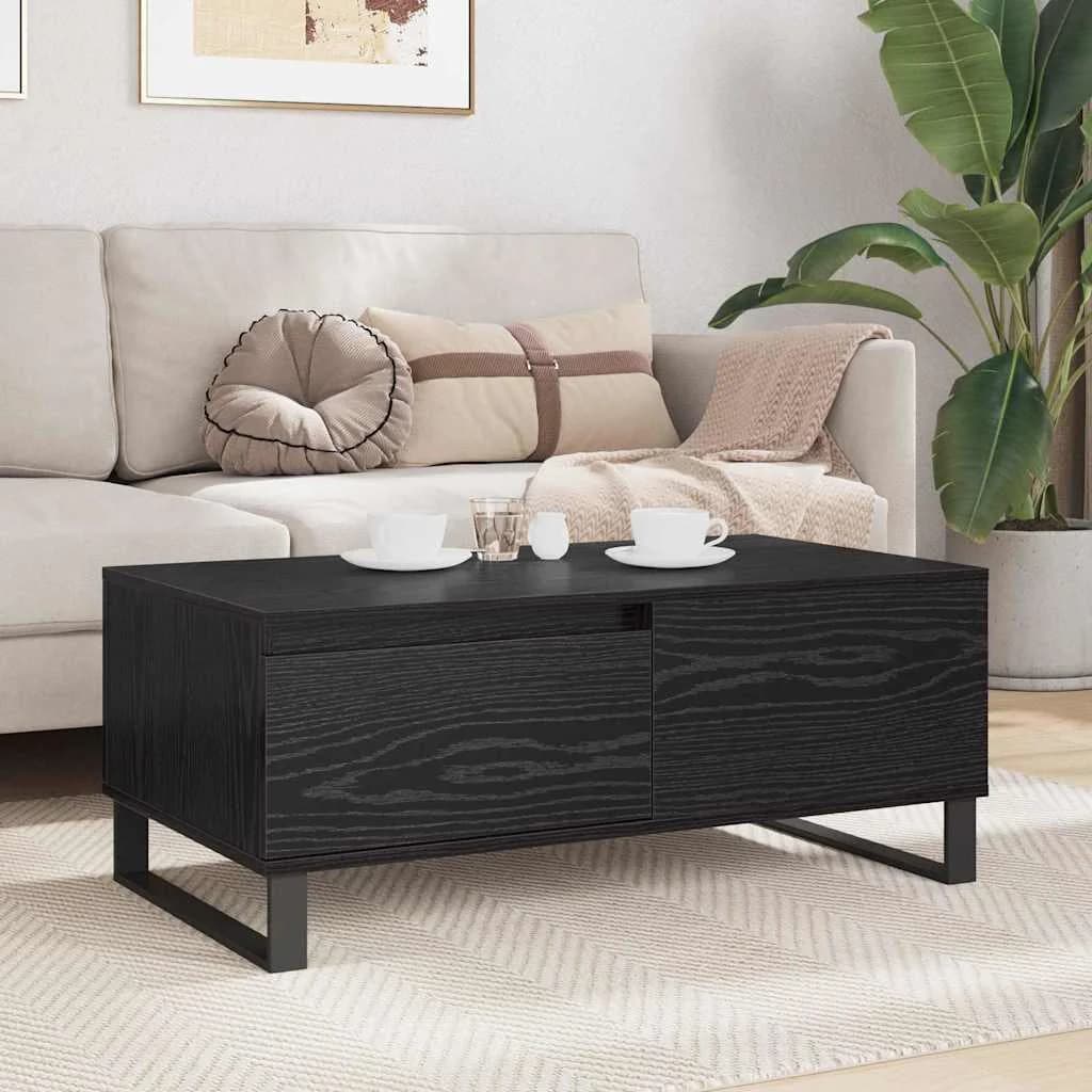 Klubska miza Črna Orehovina 90 x 50 x 36,5 cm Inženirski les - slika 4
