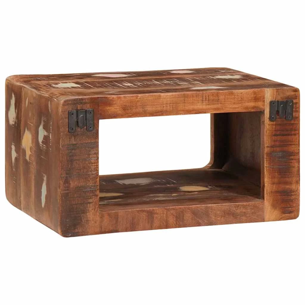 Nočna omarica Rjava 45 x 30 x 24 cm Trdna obnovljena les - slika 6