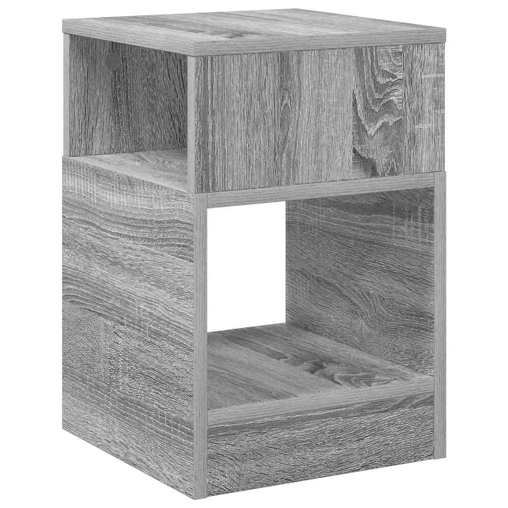 Stranska miza Siva Sonoma 30,5 x 30 x 45 cm Inženirski les - slika 7