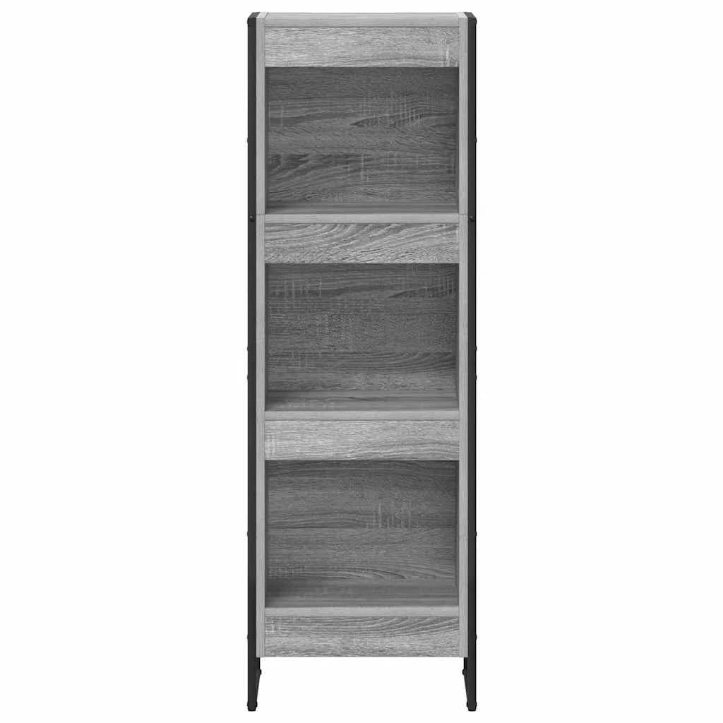 Knjigovni omar 40 x 30 x 121 cm Inženirski les Siva Sonoma - slika 5