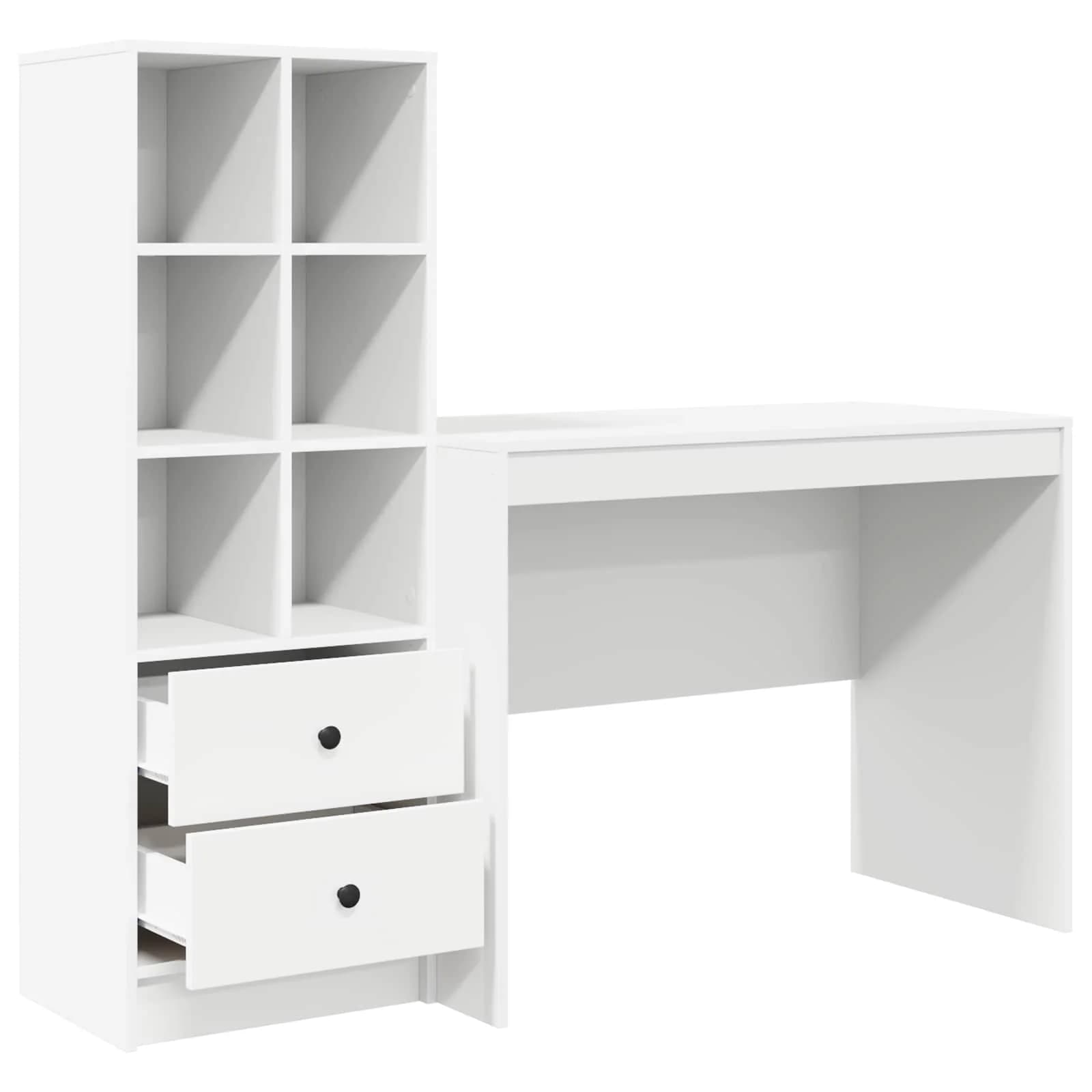 Miza Bela 145.5 x 50 x 127 cm 2 kos - slika 7