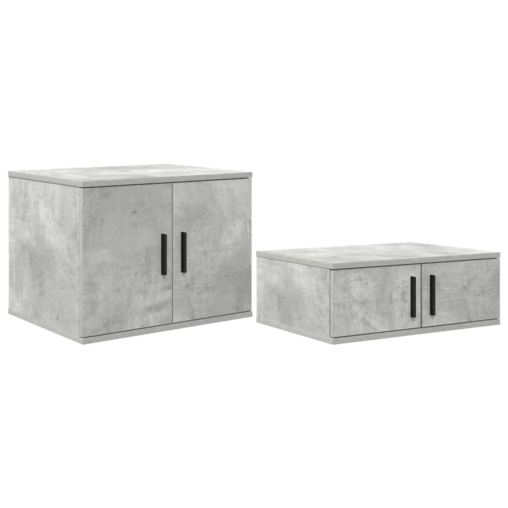 Omarica za shranjevanje 2 kos Betonsko siva 108 x 41 x 40 cm - slika 2