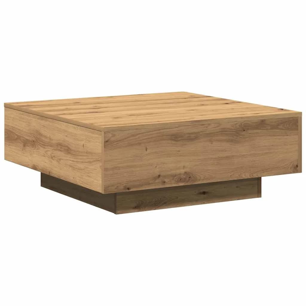 Klubska miza Umetni hrast 80 x 80 x 31 cm - slika 9