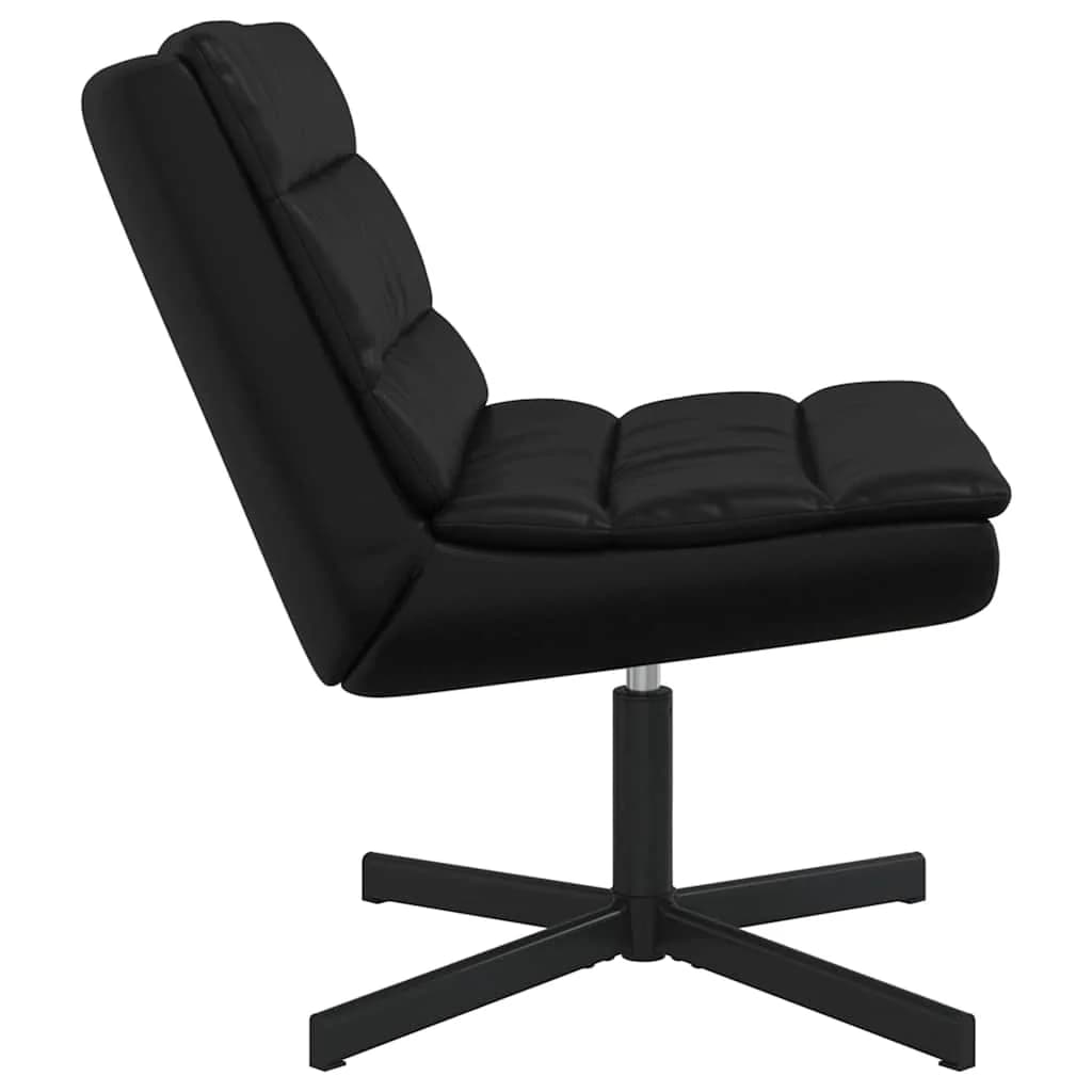 Vrtljiv stol Črna 63 x 75 x 76 cm Umetno usnje - slika 5