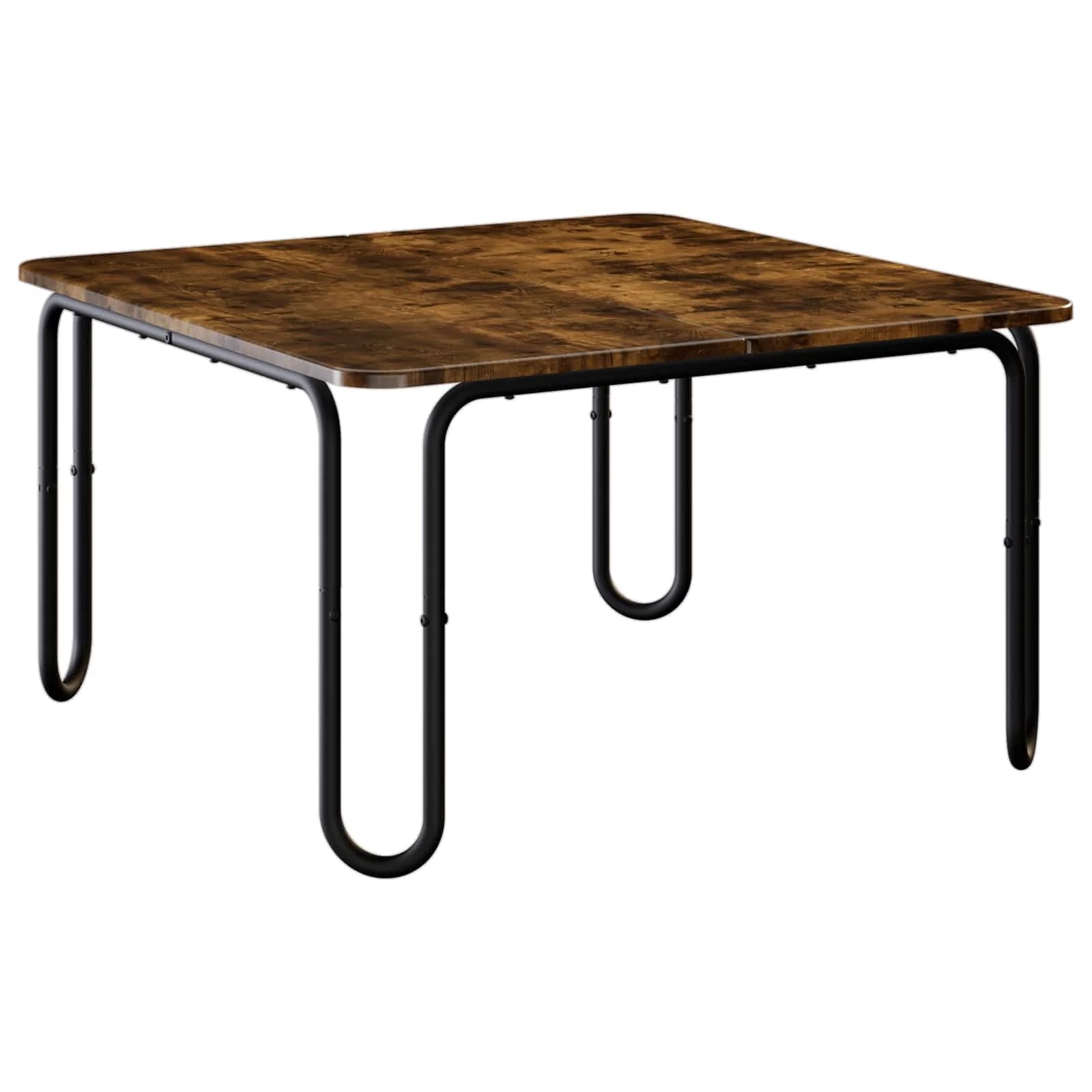 Klubska miza Dimljen hrast 100 x 100 x 45 cm Inženirski les - slika 2
