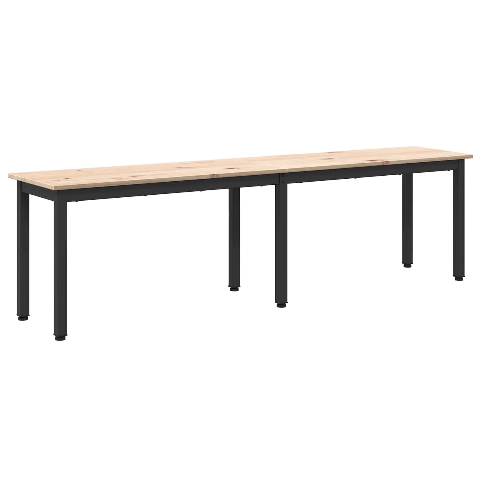 klop Naravna 160 x 35 x 45 cm Masivno borovo les - slika 2