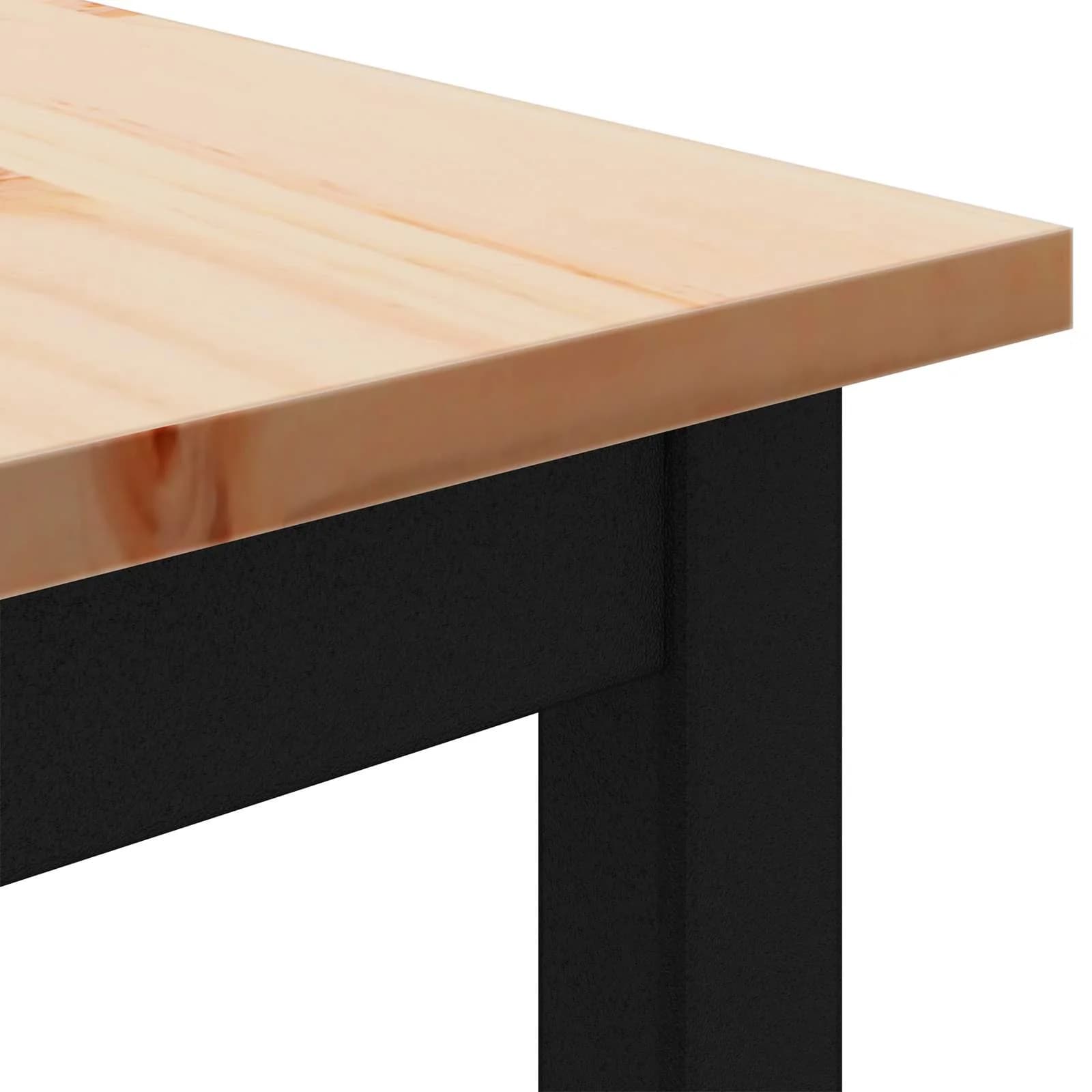 klop Naravna 160 x 35 x 45 cm Masivno borovo les - slika 7