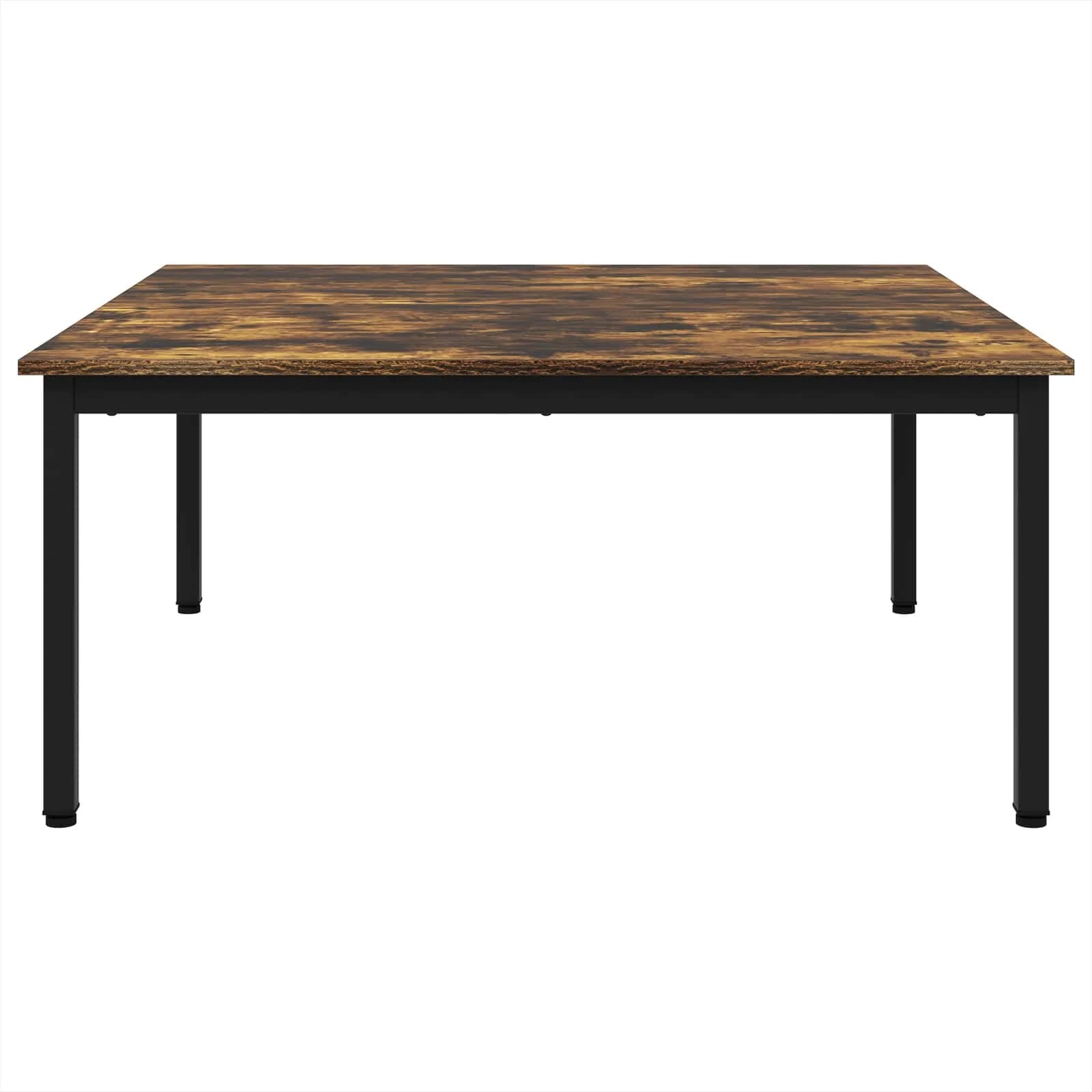 Klubska miza Dimni hrast 100 x 100 x 45 cm Inženirski les - slika 6