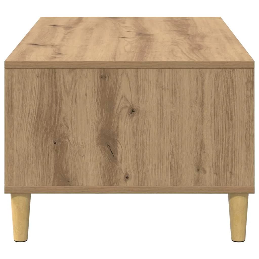 Klubska miza Umetni hrast 90 x 50 x 26.5 cm Inženirski les - slika 7