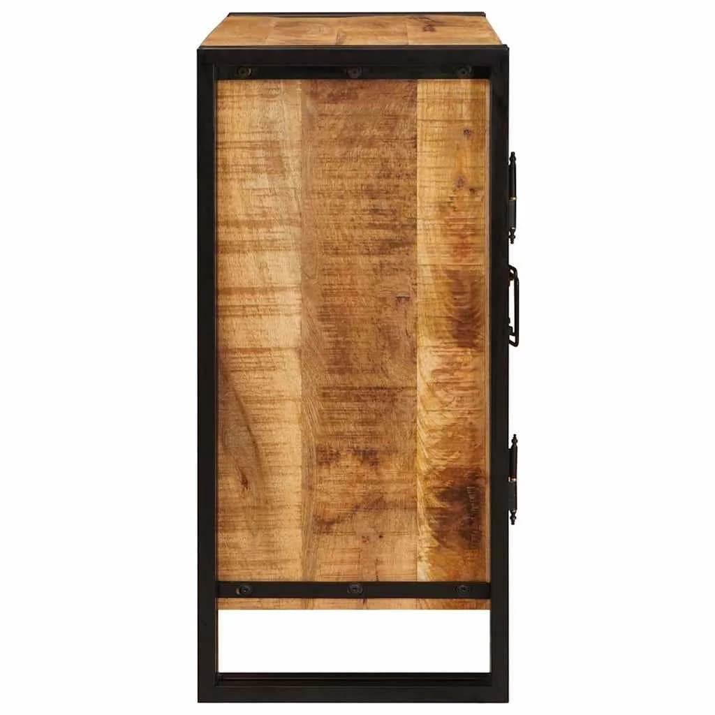 Nočna omarica Rjava 66 x 35 x 76 cm Trd, grob mango les - slika 6