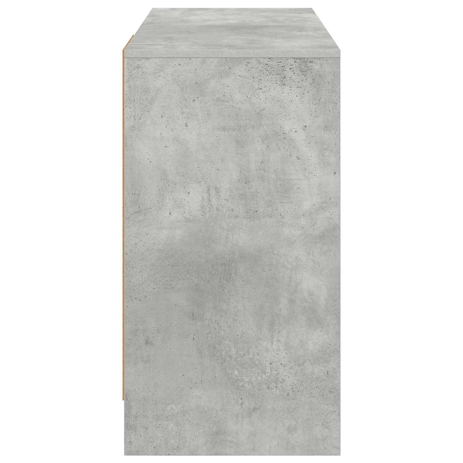 Miza Betonsko siva Inženirski les 100 x 40 x 75 cm - slika 7