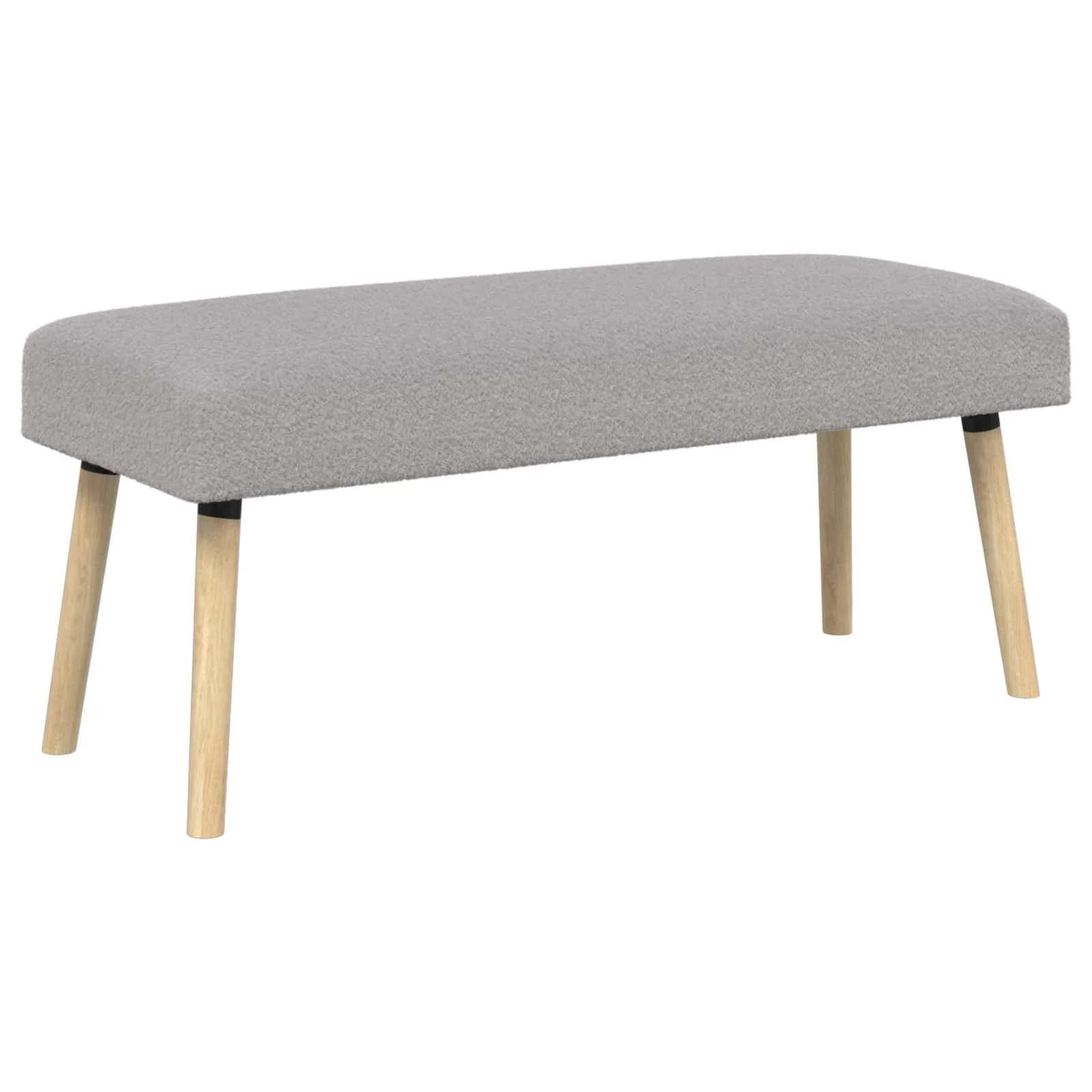 klop Enobarvno Svetlo siva 110 x 40 x 46 cm Bouclé - slika 2