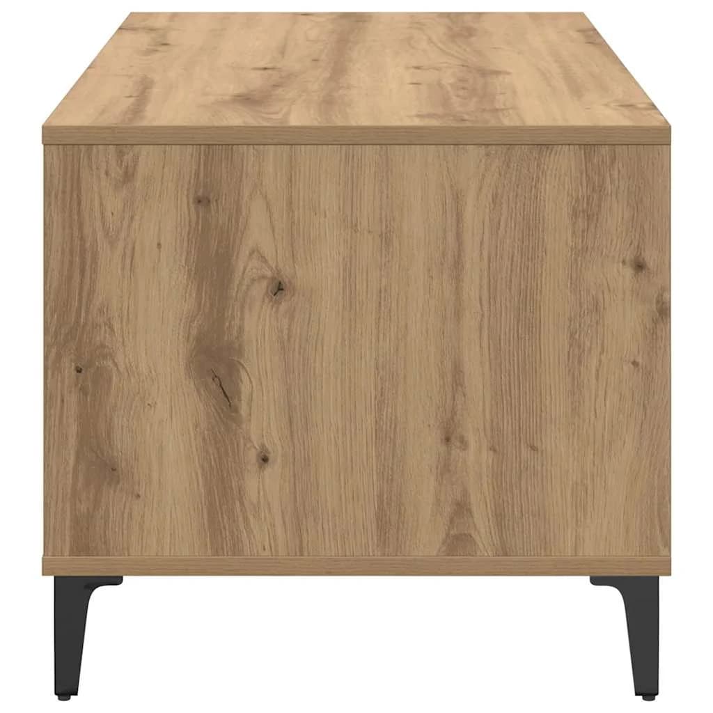 Klubska miza Umetni hrast 90 x 49 x 45 cm Inženirski les - slika 7