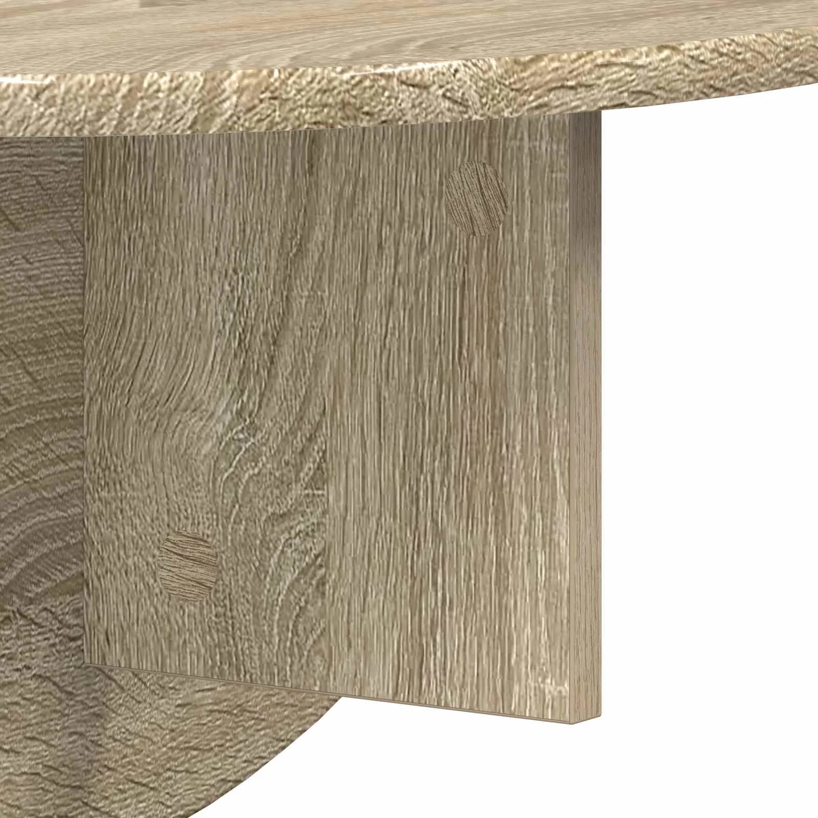Stenska polica Montaža za steno Sonoma hrast 48 x 24 x 24 cm - slika 9