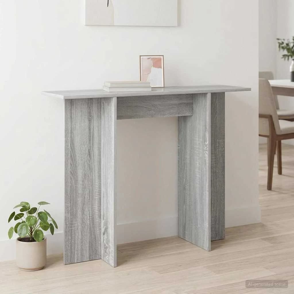 Konzolna miza Siva Sonoma 100 x 30 x 75 cm Inženirski les