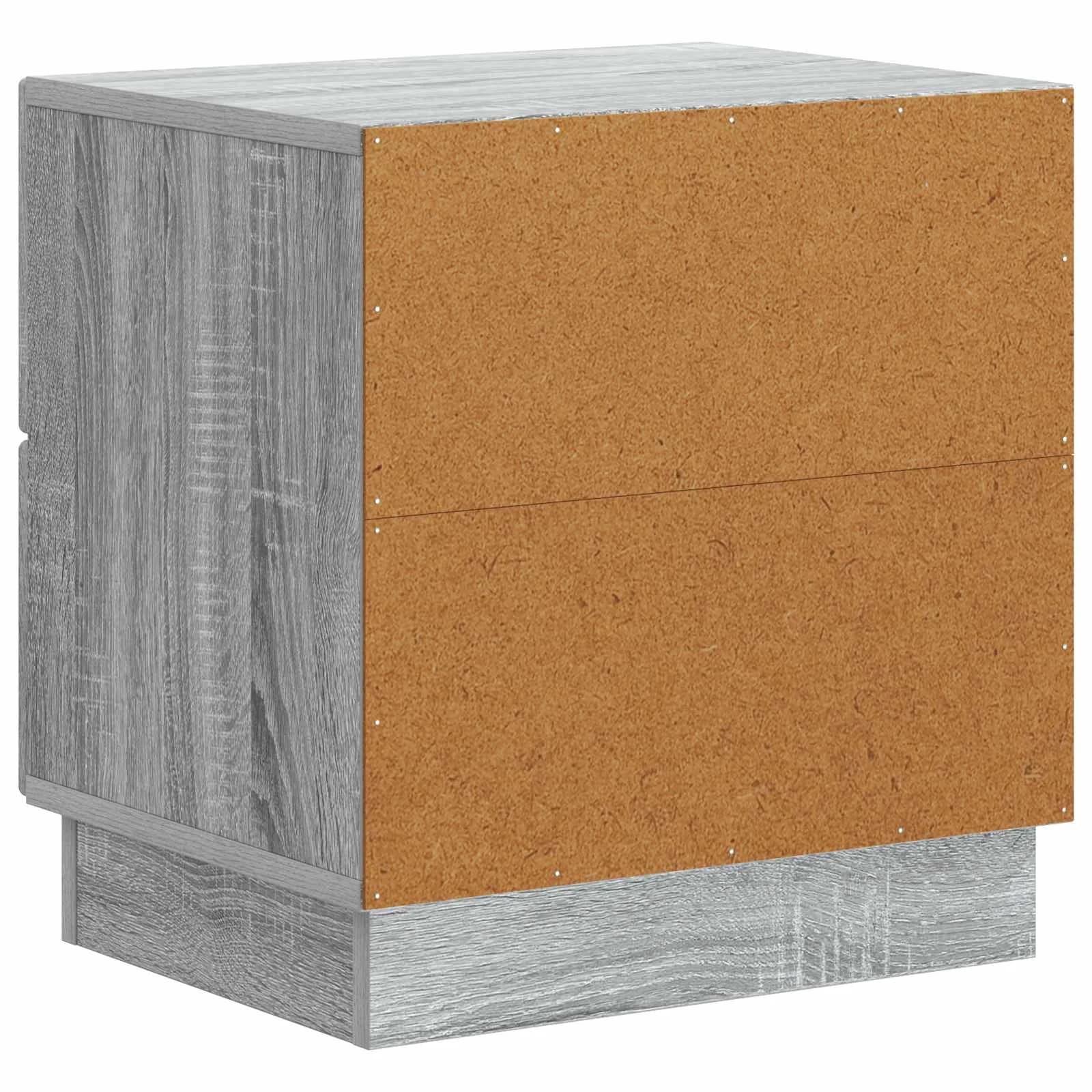 Nočna omarica Siva Sonoma 43 x 34,5 x 44,5 cm Inženirski les - slika 7
