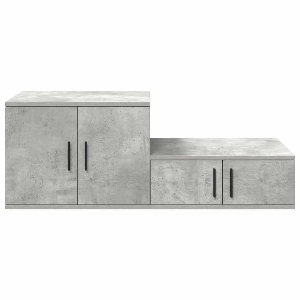 Omarica za shranjevanje 2 kos Betonsko siva 127 x 41 x 40 cm - slika 7