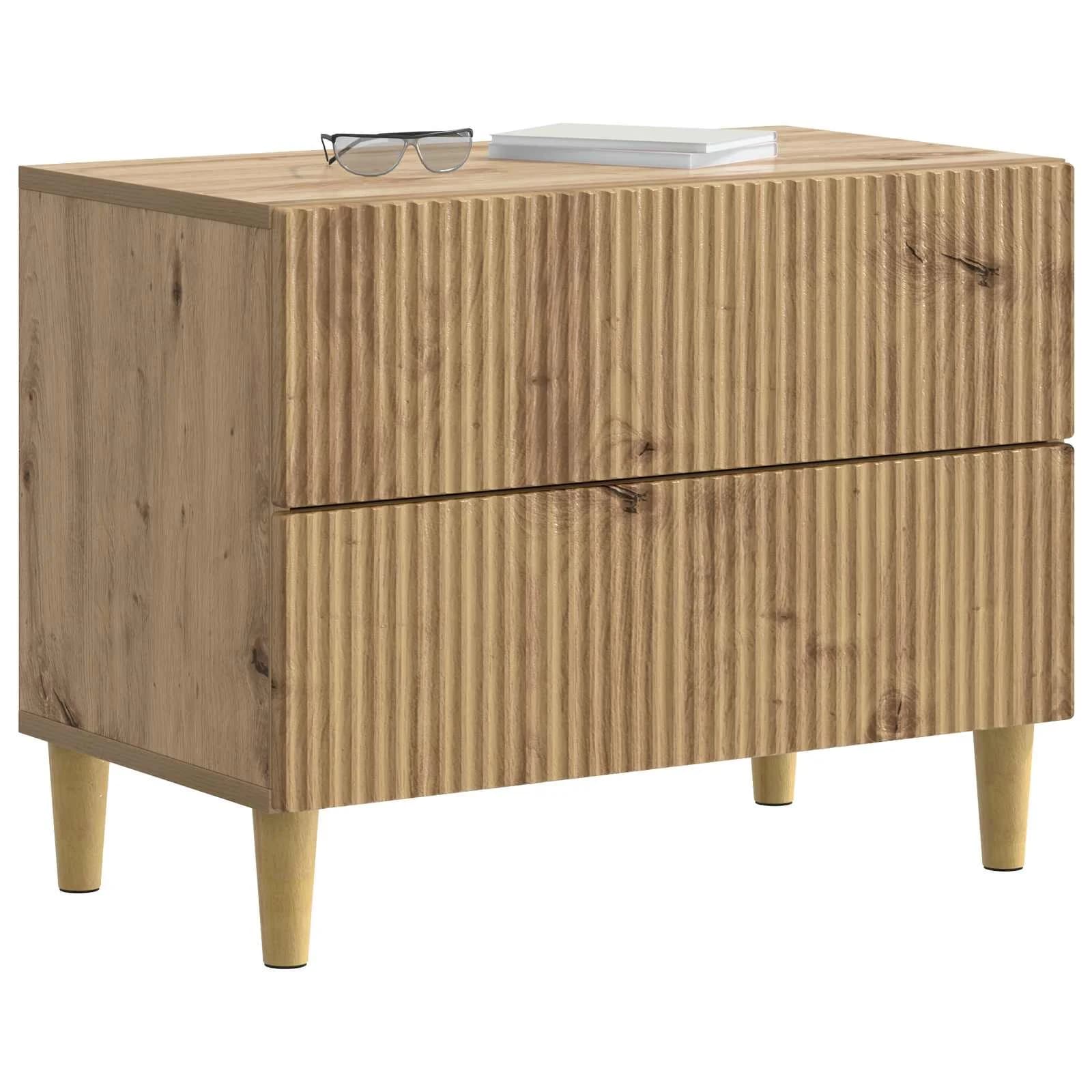 Nočna omarica Artisan hrast 62 x 34,5 x 48 cm Inženirski les - slika 3