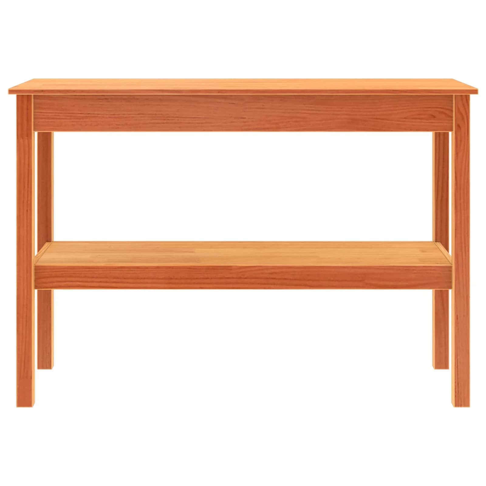 Konzolna miza Voskan rjava 110 x 40 x 75 cm Masivna borovina - slika 7