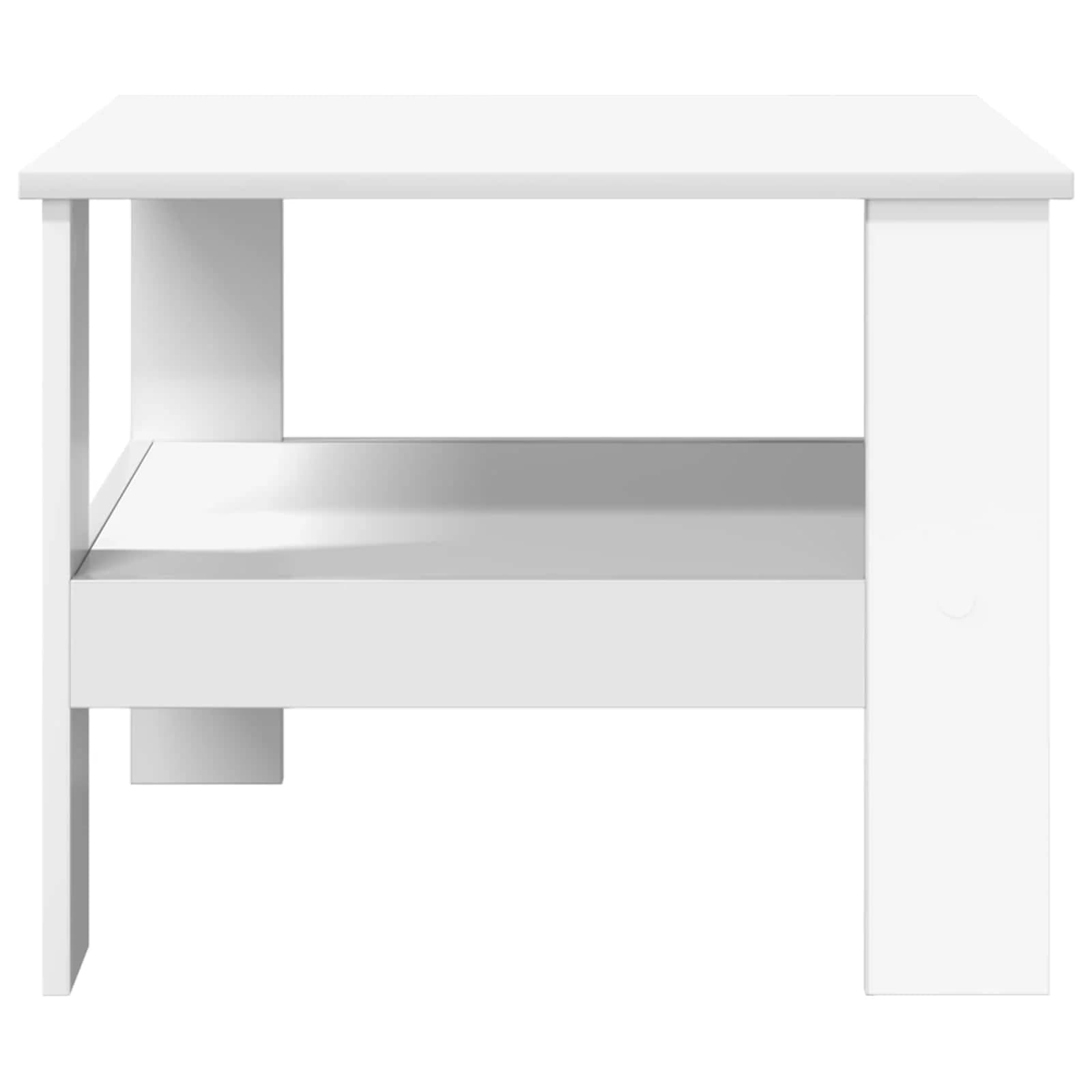 Klubska miza Bela 57 x 55 x 45 cm Inženirski les - slika 5