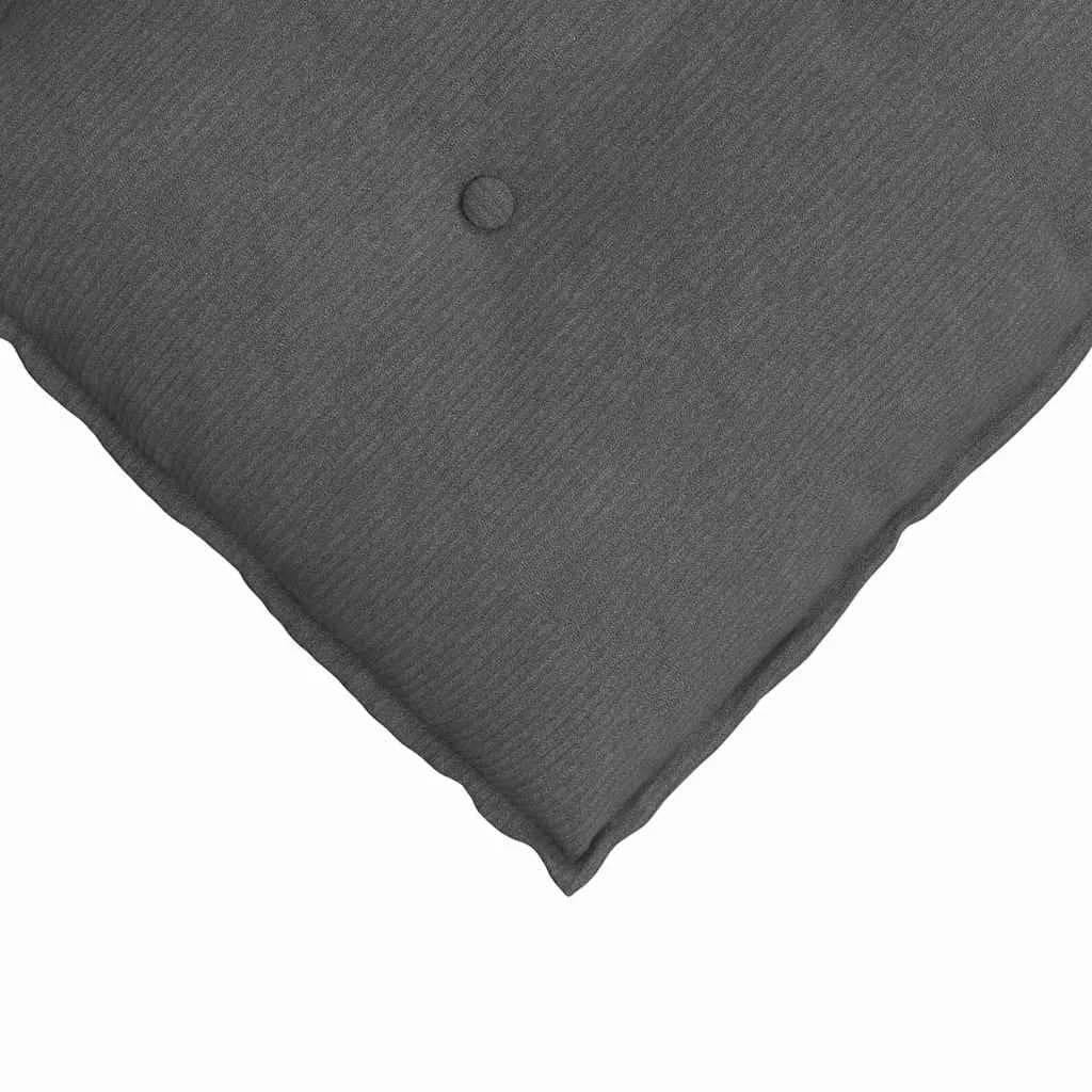 Poglavni vzglavnik Temno siva 100 x 50 cm Žametna tkanina - slika 7