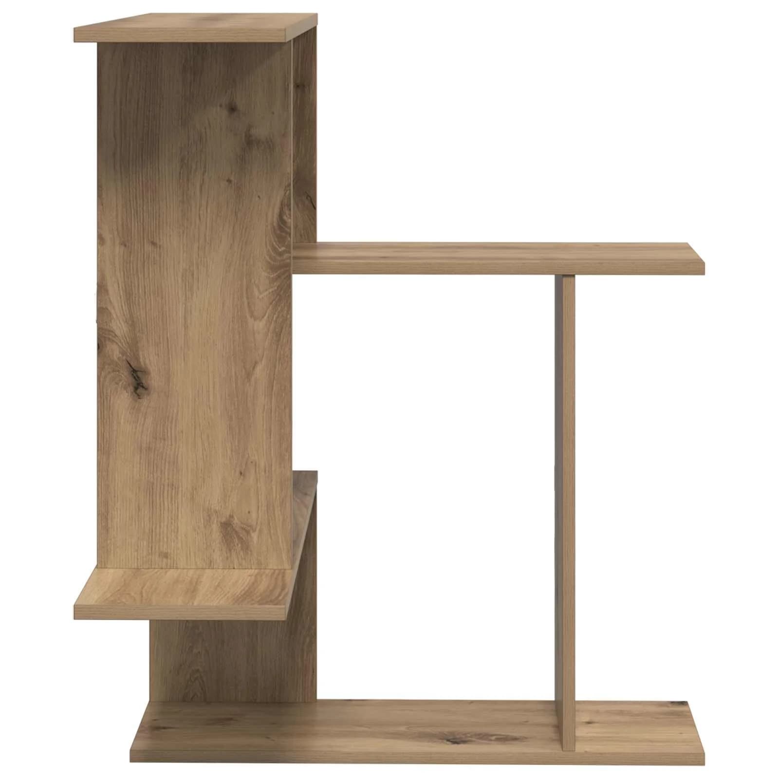 Stenska polica Artisan hrast 67 x 67 x 87 cm Inženirski les - slika 5