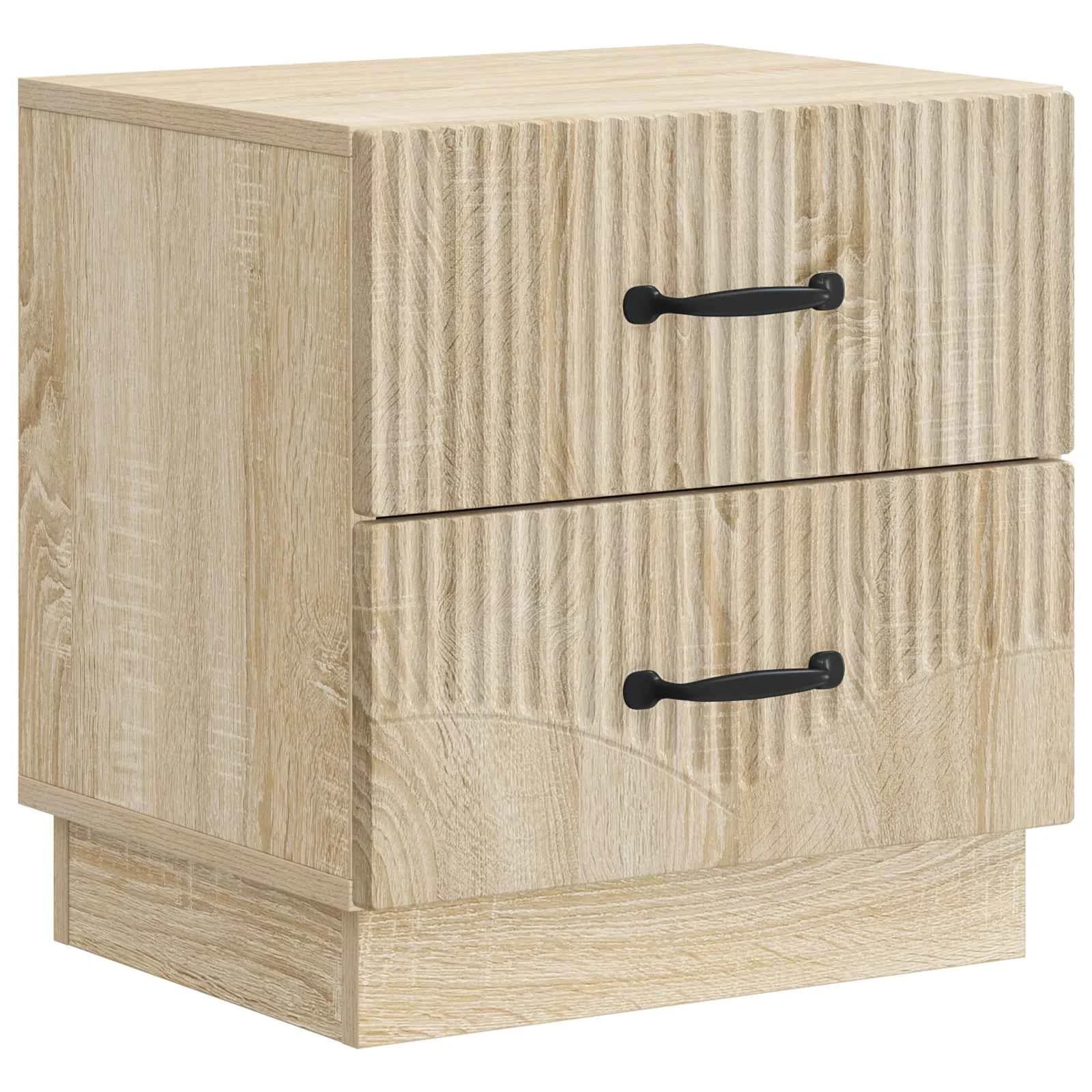 Nočna omarica Sonoma hrast 43 x 34,5 x 44,5 cm Inženirski les - slika 2
