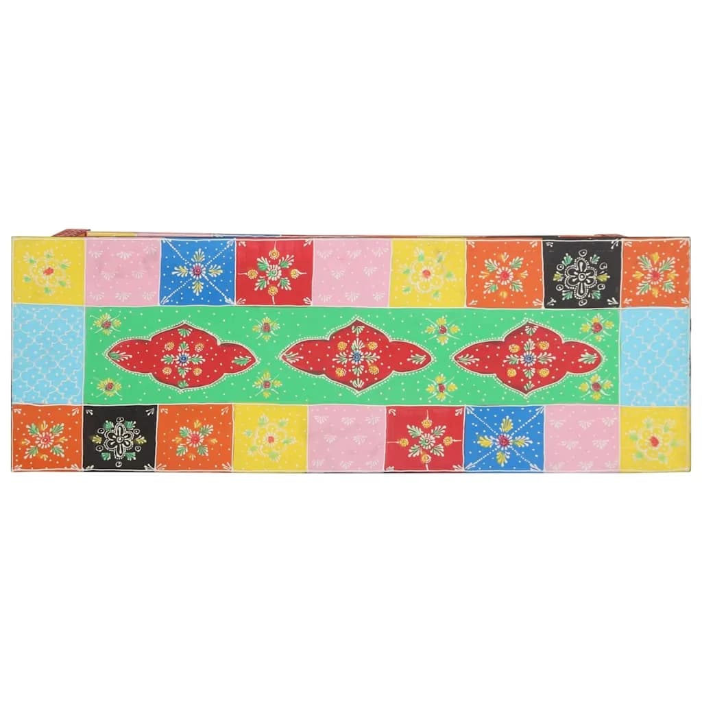 Konzolna miza s predalom večbarvno 100 x 30 x 77 cm - slika 5