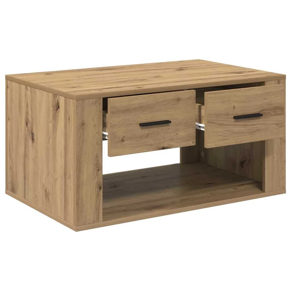 Klubska miza Umetni hrast 80 x 50 x 40 cm Inženirski les - slika 5