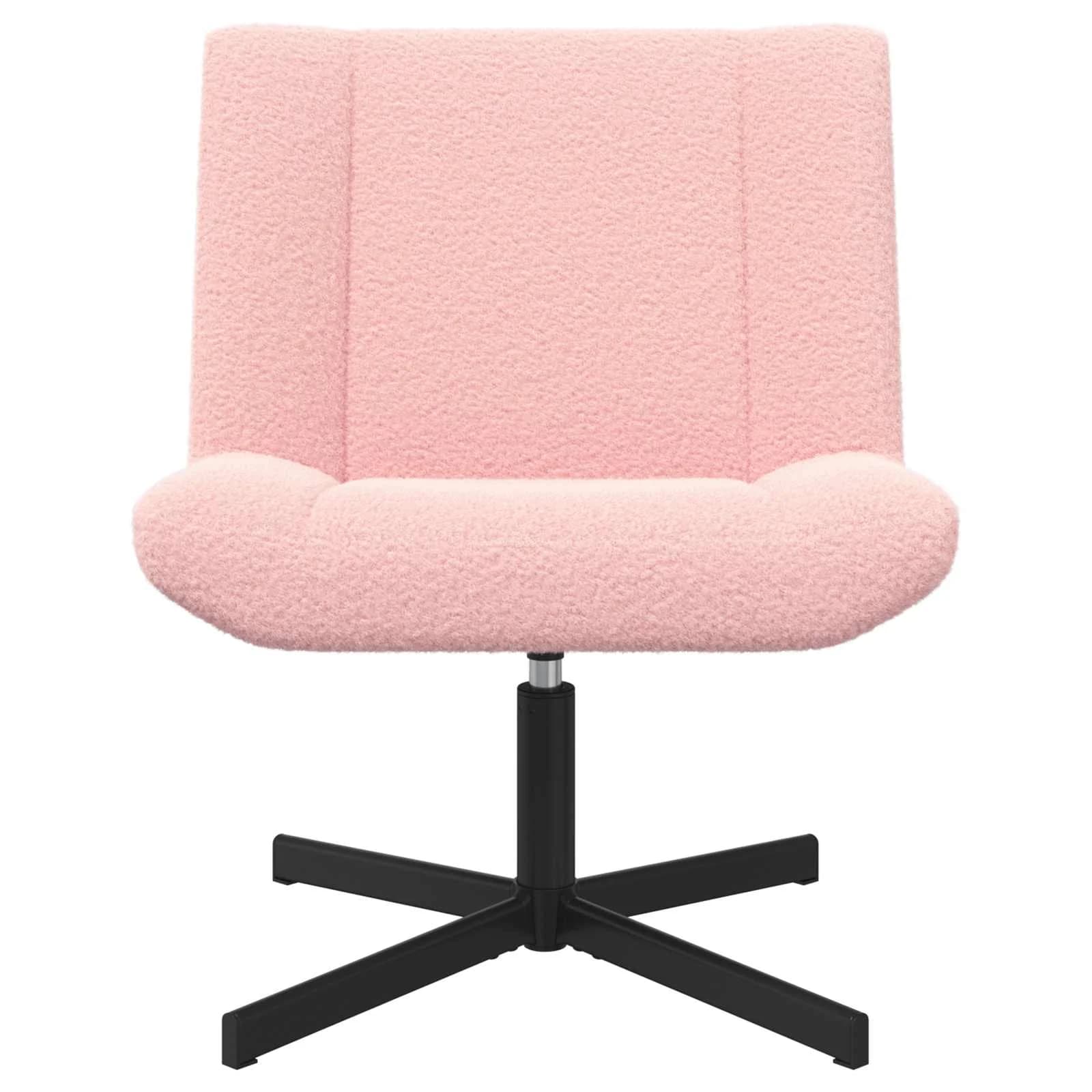 Vrtljiv stol Roza 63 x 75 x 76 cm Ovčja koža - slika 2