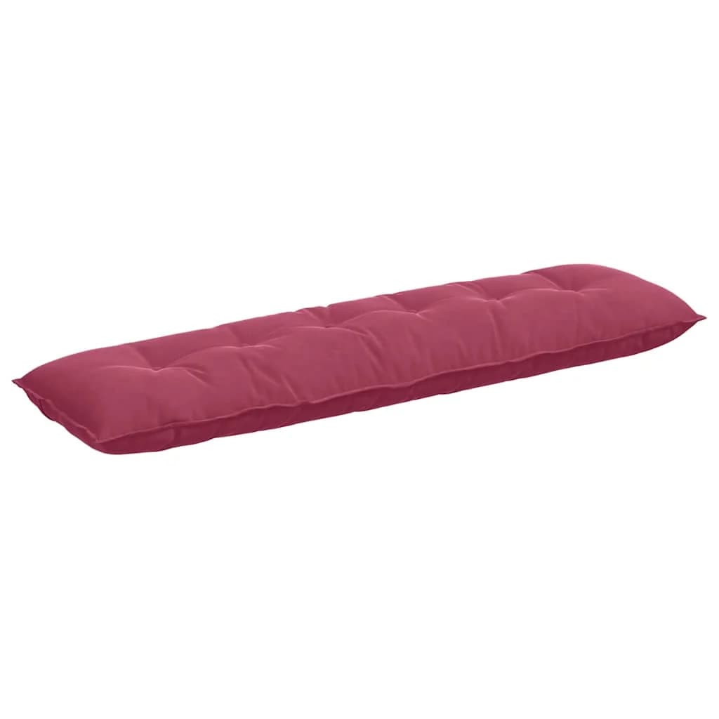 Poglavni vzglavnik Vinorodna rdeča 180 x 50 cm Žametna tkanina - slika 2