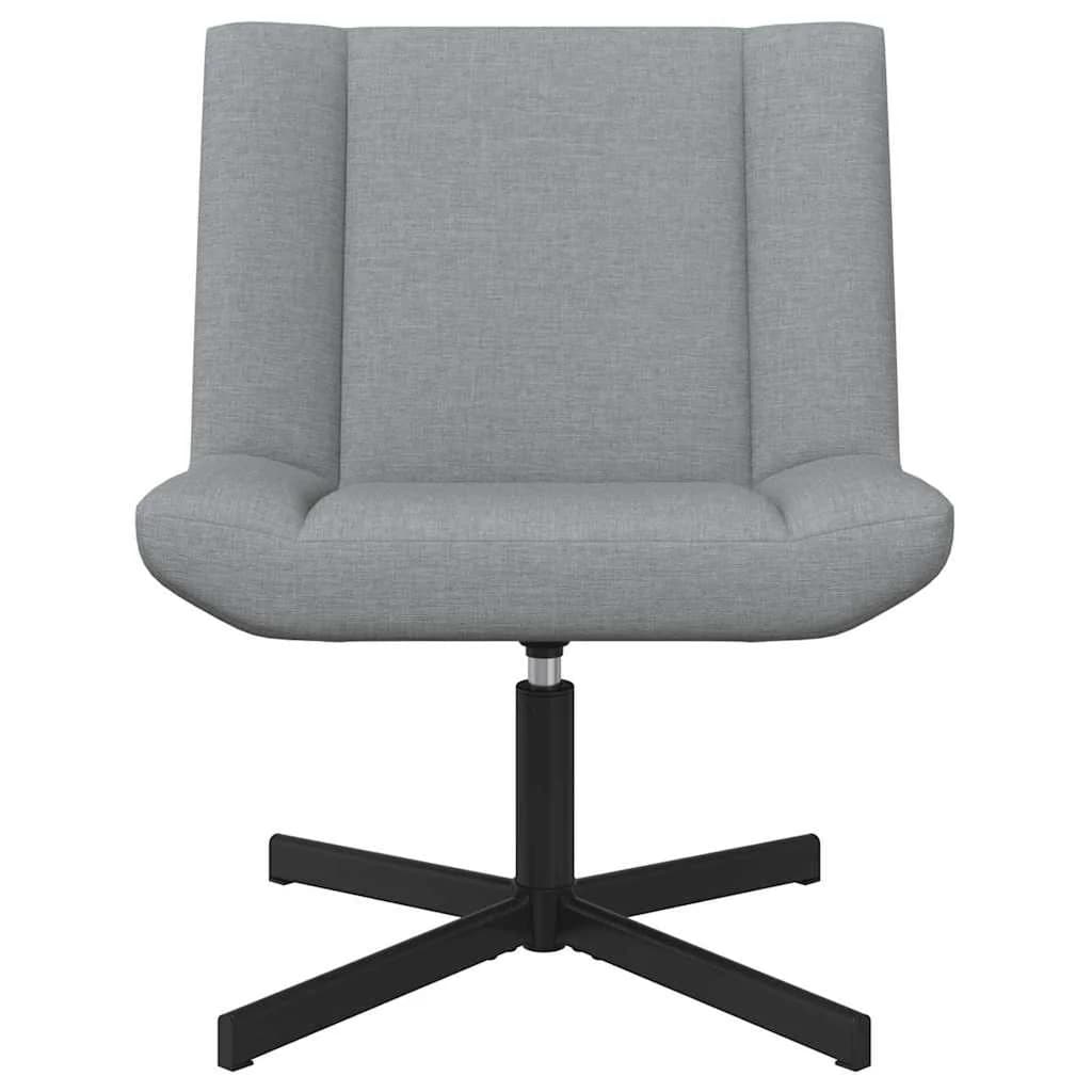 Vrtljiv stol Svetlo siva 63 x 75 x 76 cm blago - slika 4